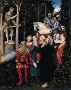 Johannes Kastajan saarna tekijältä Lucas Cranach the Elder