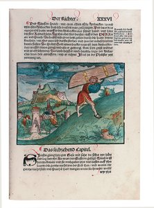 Kuva Vanhasta testamentista, osa II, Joosua - Esther, Raamatusta, käännös Martin Luther, Wittemberg, 1524 tekijältä Lucas Cranach
