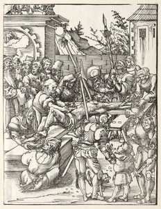 Pyhän Bartolomeuksen marttyyrikuolema tekijältä Lucas Cranach