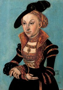 Muotokuva Sibylle von Clevestä, Saksin ruhtinastarsta, 1535