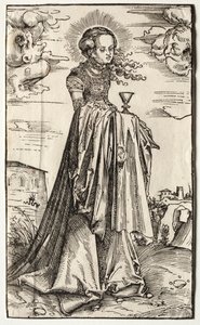 Pyhä Barbara tekijältä Lucas Cranach