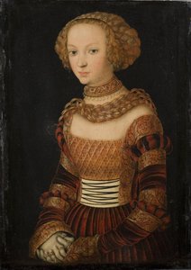 Nuoren naisen muotokuva. Saksin prinsessa Emily?