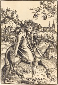 Saksin prinssi hevosen selässä tekijältä Lucas Cranach the Elder