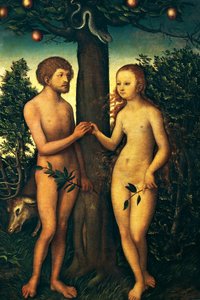 Aatami ja Eeva tekijältä Lucas Cranach the Elder