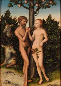Aatami ja Eeva







































 / Ihmisen syntiinlankeemus tekijältä Lucas Cranach the Elder