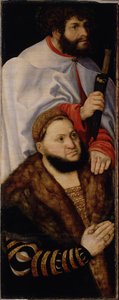 Neitsyt Marian alttaritaulu eli niin kutsuttu ruhtinaiden alttaritaulu [vasen siipi]. tekijältä Lucas Cranach the Elder