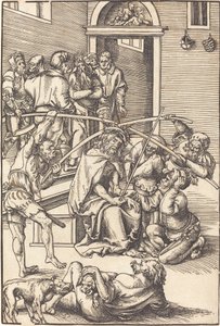 orjantappuroilla kruunattu Kristus tekijältä Lucas Cranach the Elder