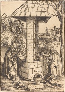 Kristus ja Samarian nainen tekijältä Lucas Cranach the Elder
