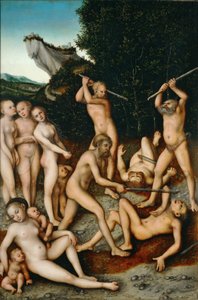 Kateuden hedelmät (hopeaaika) tekijältä Lucas Cranach the Elder