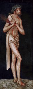 Saksa: Sündenfall: Adam Suffering Christ (Aatami kärsivä Kristus) tekijältä Lucas Cranach the Elder