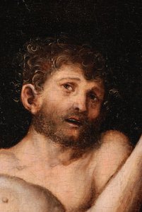 Herkules ja Antaeus tekijältä Lucas Cranach the Elder