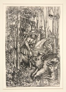 Metsästäjä tappaa villisian tekijältä Lucas Cranach the Elder