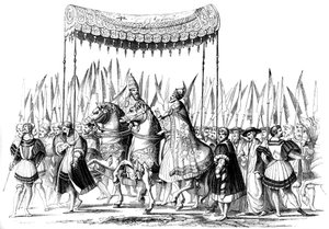 Keisarillinen kulkue, 1529-1530 1849. tekijältä Lucas Cranach the Elder