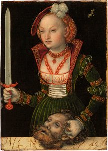 Judith ja Holofernesin pää tekijältä Lucas Cranach the Elder