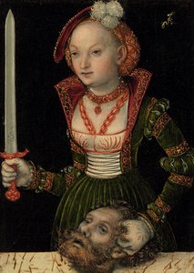 Judith ja Holofernesin pää tekijältä Lucas Cranach the Elder