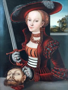 Judith ja Holofernesin pää - tekijältä Lucas Cranach the Elder