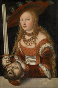 Judith Holofernesin pään kanssa, n. 1530 (paneeli) tekijältä Lucas Cranach the Elder