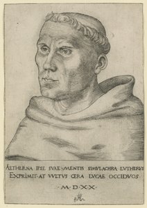 Luther augustinolaisnaisena tekijältä Lucas Cranach the Elder