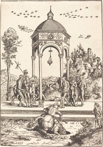 Marcus Curtius syöksyi kuiluun tekijältä Lucas Cranach the Elder