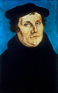 Martin Luther, saksalainen protestanttinen uskonpuhdistaja, 1529 tekijältä Lucas Cranach the Elder