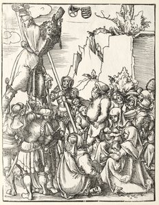 Pyhän Andreaksen marttyyrikuolema. tekijältä Lucas Cranach the Elder
