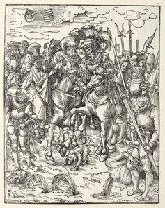 Pyhän Matteuksen marttyyrikuolema. tekijältä Lucas Cranach the Elder