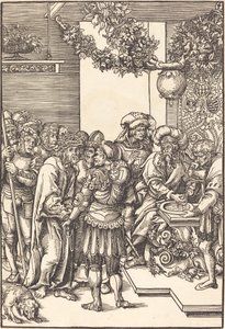 Pilatus pesee kätensä tekijältä Lucas Cranach the Elder