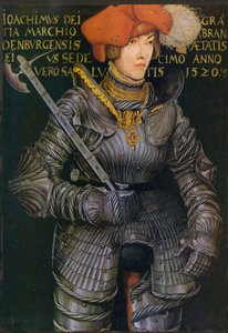 Muotokuva Joachim II. Brandenburgin vaaliruhtinaan muotokuva. tekijältä Lucas Cranach the Elder