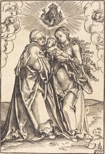 Pyhä Anna ja Neitsyt lapsen kanssa tekijältä Lucas Cranach the Elder