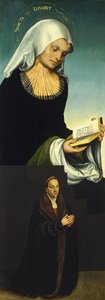 Pyhä Elizabeth ja Saksin herttua George lahjoittajana, n. 1514 tekijältä Lucas Cranach the Elder