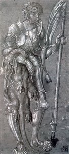 St George, n. 1504-1553 tekijältä Lucas Cranach the Elder