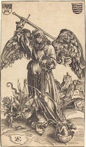 Arkkienkeli Mikael painaa sielua tekijältä Lucas Cranach the Elder