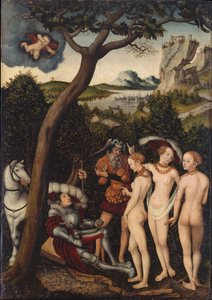 Pariisin tuomio, noin 1528 tekijältä Lucas Cranach the Elder