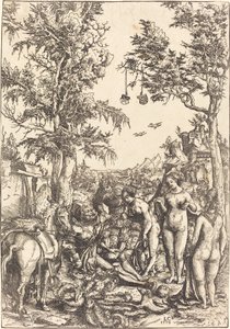 Pariisin tuomio tekijältä Lucas Cranach the Elder