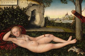 Kevään nymfi, vuoden 1537 jälkeen. tekijältä Lucas Cranach the Elder