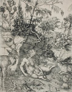 Pyhän Johannes Krysostomoksen katumus tekijältä Lucas Cranach the Elder