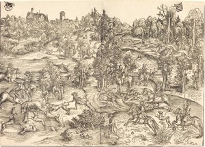 Hirvenmetsästys tekijältä Lucas Cranach the Elder