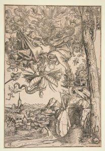 Pyhän Antoniuksen koettelemukset tekijältä Lucas Cranach the Elder