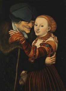 Epätasa-arvoinen pari tekijältä Lucas Cranach the Elder