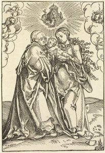 Neitsyt ja lapsi sekä Pyhä Anna tekijältä Lucas Cranach the Elder