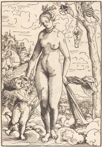 Venus ja Cupid tekijältä Lucas Cranach the Elder