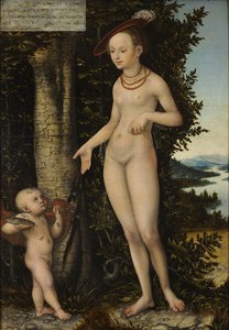 Venus ja Amor hunajavaras