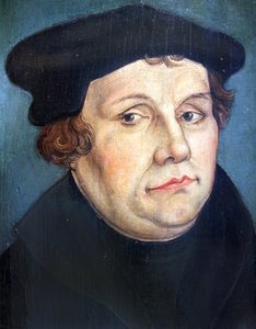 1570 Cranach d.J. Muotokuva Martin Luther anagoria tekijältä Lucas Cranach the Younger