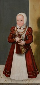 Saksa: Bildnis der Prinzessin Marie, Schwester Christians I. Muotokuva prinsessa Mariasta, Christian I:n sisaresta. tekijältä Lucas Cranach the Younger