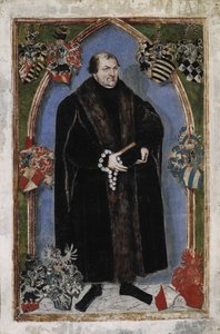 George III:n muotokuva, Anhalt-Dessaun prinssi 1507-1553, 1553 tekijältä Lucas Cranach the Younger