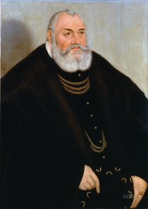 Brandenburg-Ansbachin Yrjö Hurskaan muotokuva tekijältä Lucas Cranach the Younger