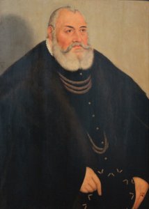 Brandenburg-Ansbachin Yrjö Hurskaan muotokuva tekijältä Lucas Cranach the Younger