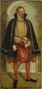 Muotokuva prinssi Joachim Ernst von Anhaltista (1536 - 1586) tekijältä Lucas Cranach the Younger