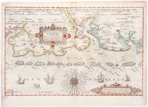 Waghenaerin Itä-Frieslandin kartta vuodelta 1584