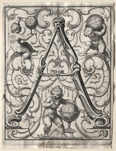 Uusi ABC-vihkonen: A, 1627. tekijältä Lucas Kilian